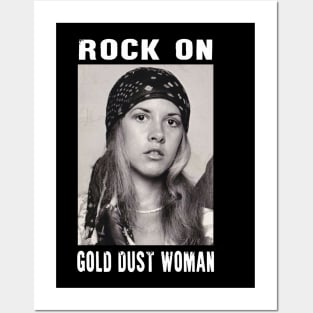 STEVIE NICKS - ROCK ON GOLD DUST WOMAN Posters and Art